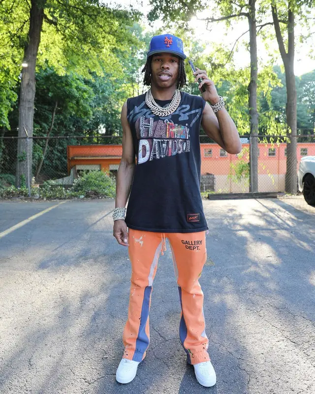 Lil Baby outfit in Gallery Dept., Nike, and Visonare, 2022