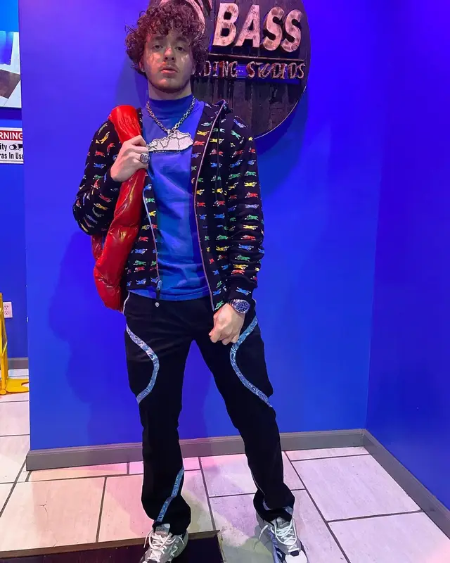Jack Harlow outfit in IceCream, Know Nothing, and New Balance, 2020