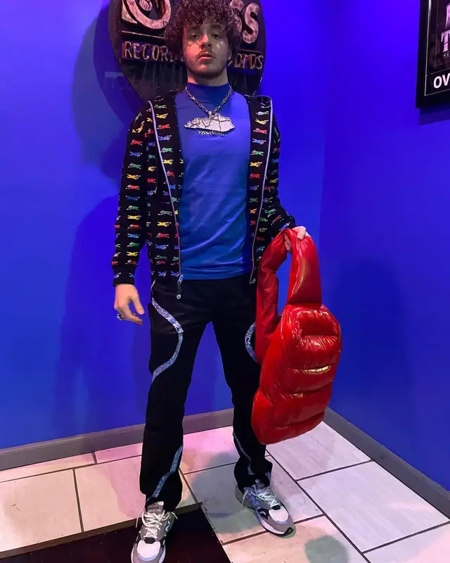 Jack Harlow outfit in IceCream, Know Nothing, and New Balance, 2020