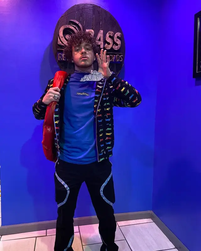 Jack Harlow outfit in IceCream, Know Nothing, and New Balance, 2020