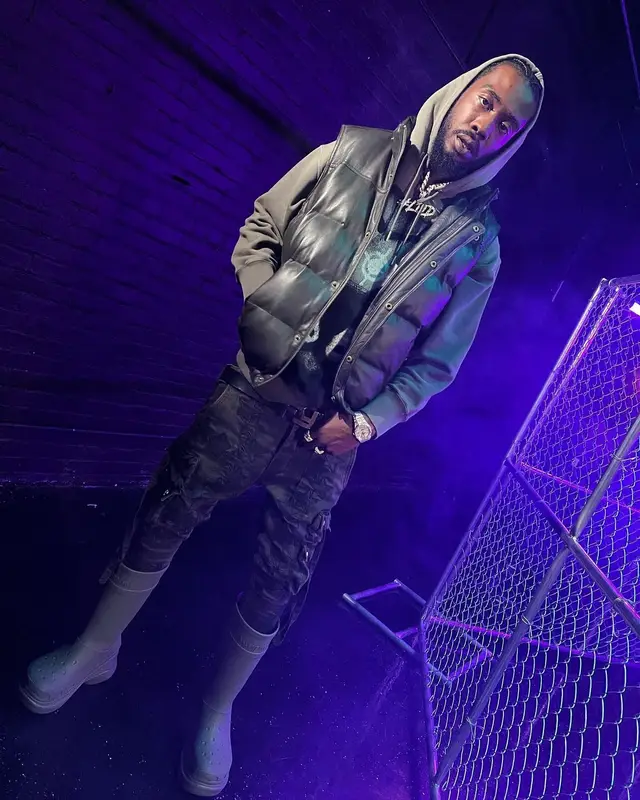 Desiigner outfit in Givenchy, Amiri, and Fendi, 2022