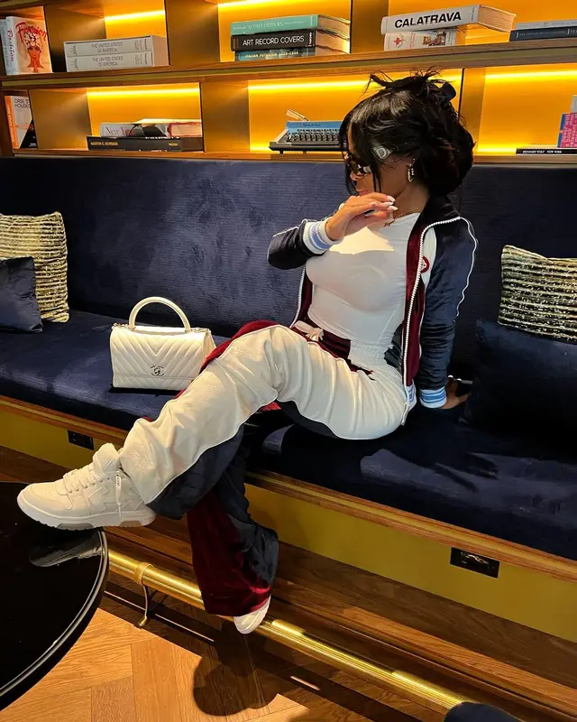 Jayda Wayda outfit in Casablanca and Off-White, 2022