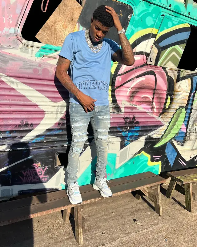 Yungeen Ace outfit in Givenchy, Amiri, and Dior, 2022