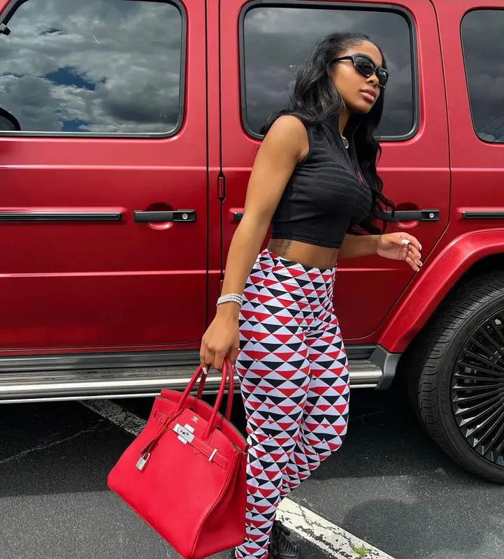 Jayda Wayda outfit in Prada, Hermes, and Balenciaga, 2022