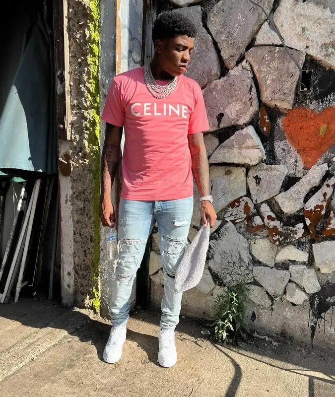 Yungeen Ace outfit in Celine, Amiri, and Nike, 2022