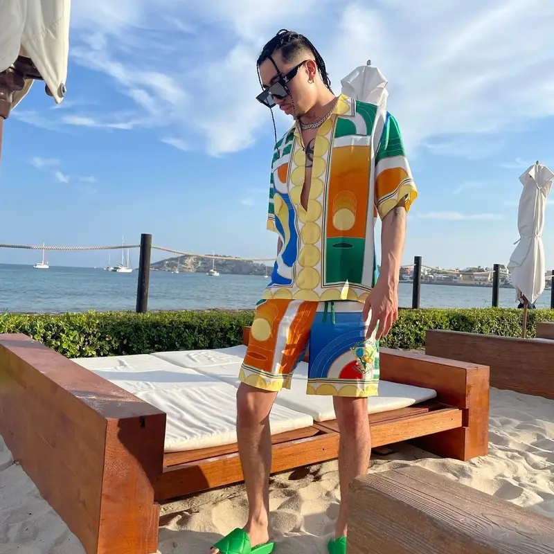Killy outfit in Casablanca, Louis Vuitton, and Bottega Veneta, 2022