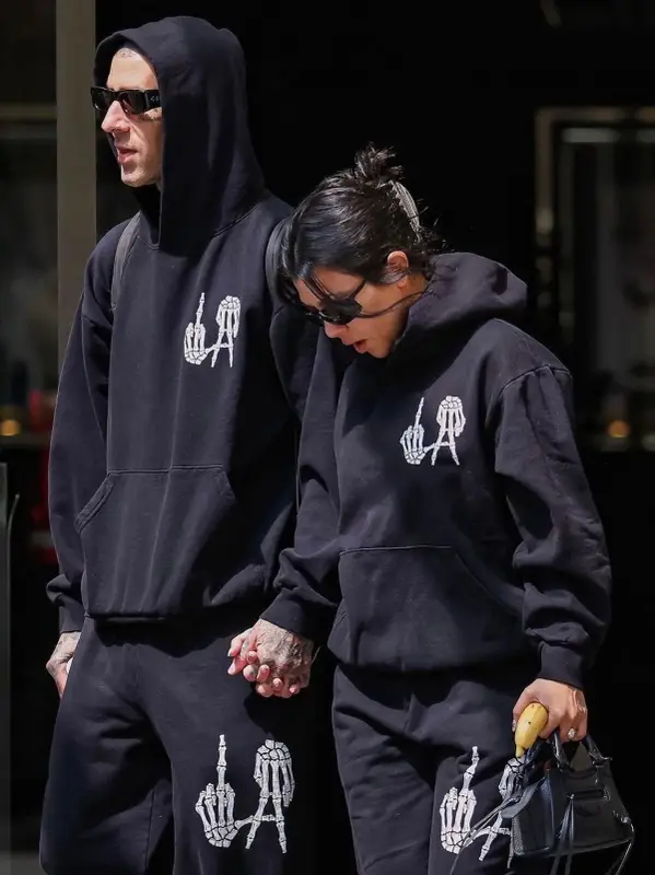 Travis Barker outfit in Local Authority LA, Converse, and Comme Des Garcons, 2022