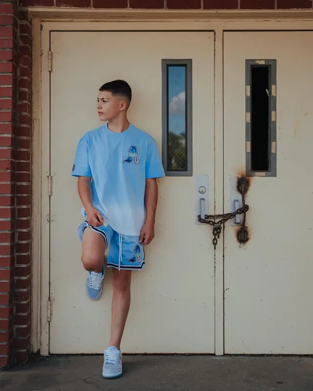 Javon Walton outfit in Avirex, Nike, and Union Los Angeles, 2022