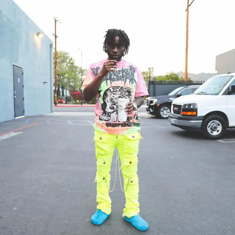 Lil Dann outfit in Hellstar, Valabasas, and Marni, 2022