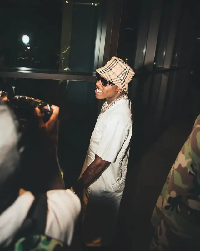 DaBaby outfit in Burberry, 2022