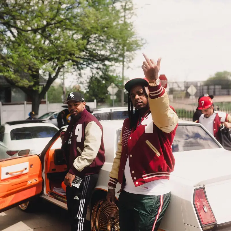 Babyface Ray outfit in Supreme, Rhude, and Hanes, 2022
