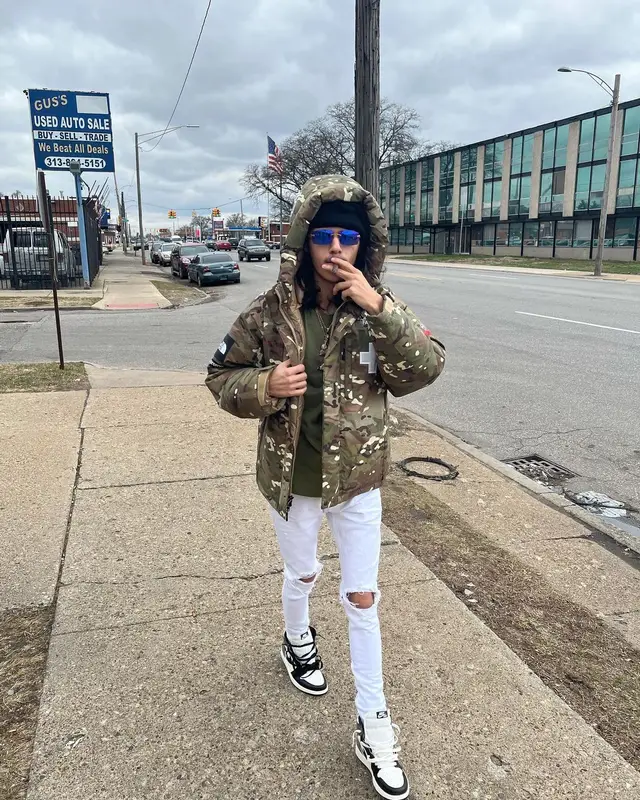 BabyTron outfit in Supreme, Cartier, and The North Face, 2022