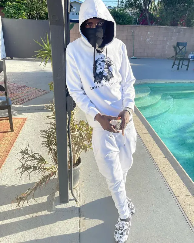PGF Nuk outfit in Armani Exchange and Champion, 2022