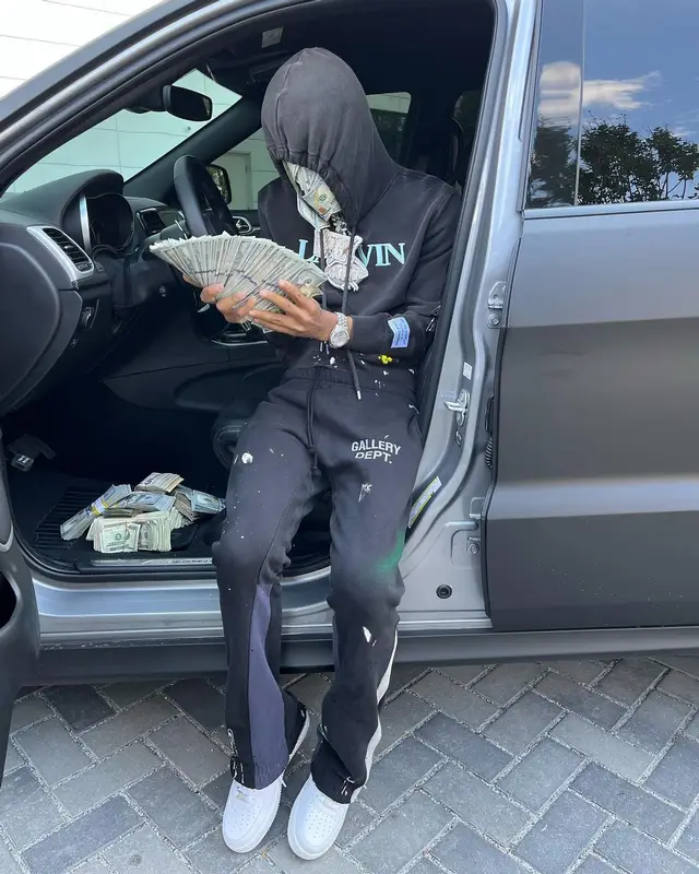 Nardo Wick outfit in Lanvin, Nike, and Gallery Dept., 2022