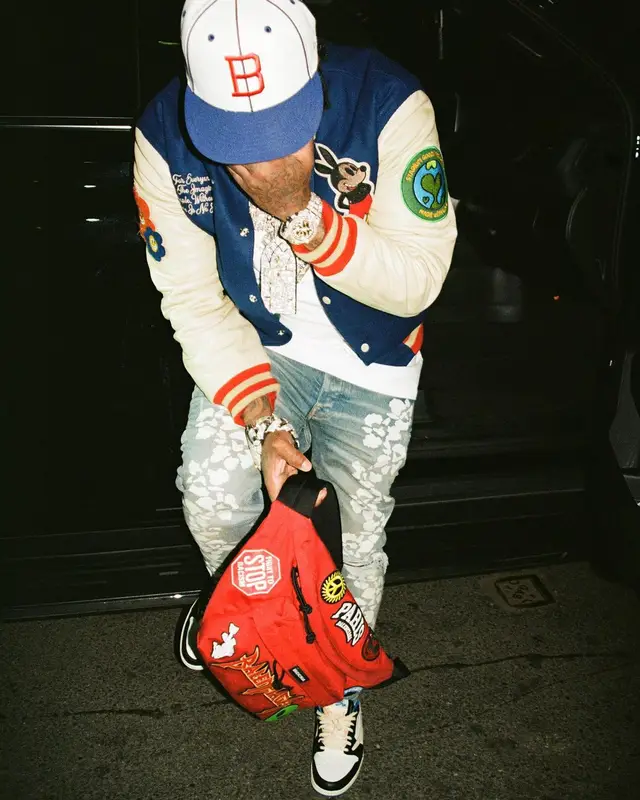Westside Gunn outfit in Stadium Goods, Amiri, and Balenciaga, 2022