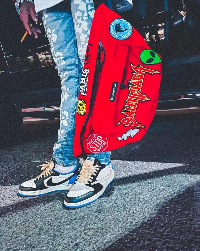 Westside Gunn outfit in Stadium Goods, Amiri, and Balenciaga, 2022