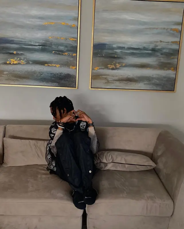Lil Benny outfit in Rick Owens, Alexander McQueen, and Nike, 2022