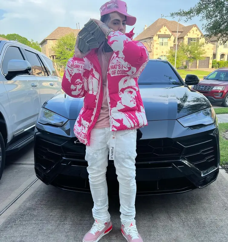 Peso Peso outfit in Cough Syrup, Jordan, and Asaali, 2022