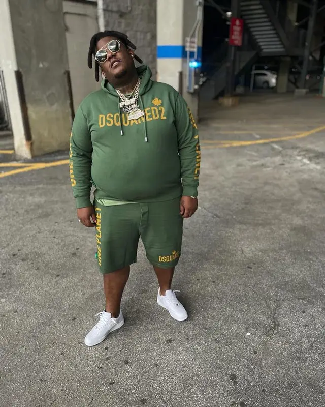 Derez De'Shon outfit in Dsquared2 and Nike, 2022
