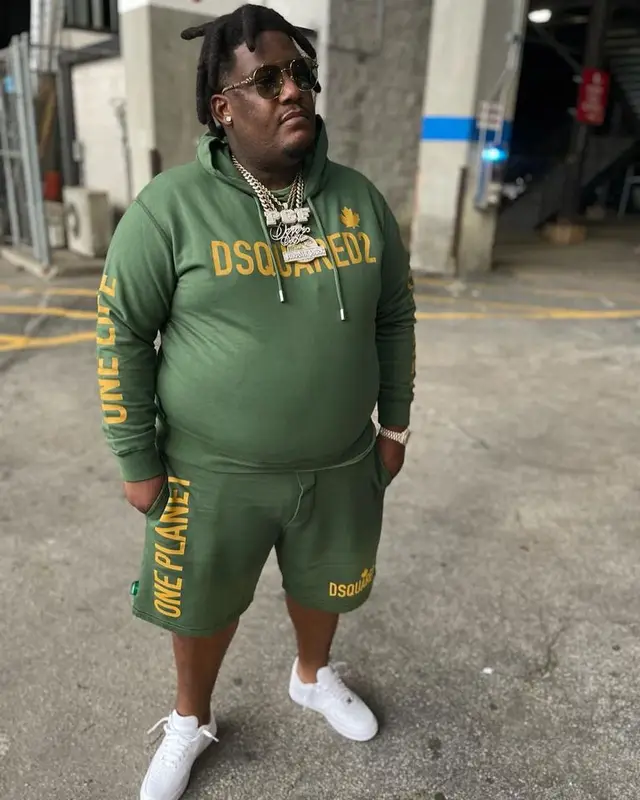 Derez De'Shon outfit in Dsquared2 and Nike, 2022