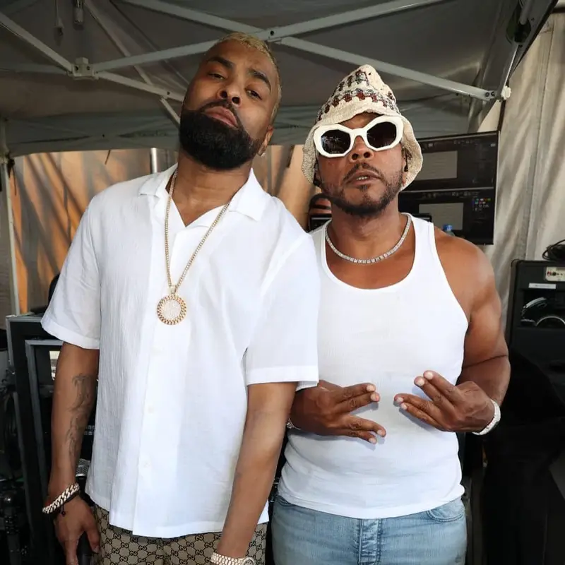 Timbaland outfit in Zig-Zag World and Amiri, 2022