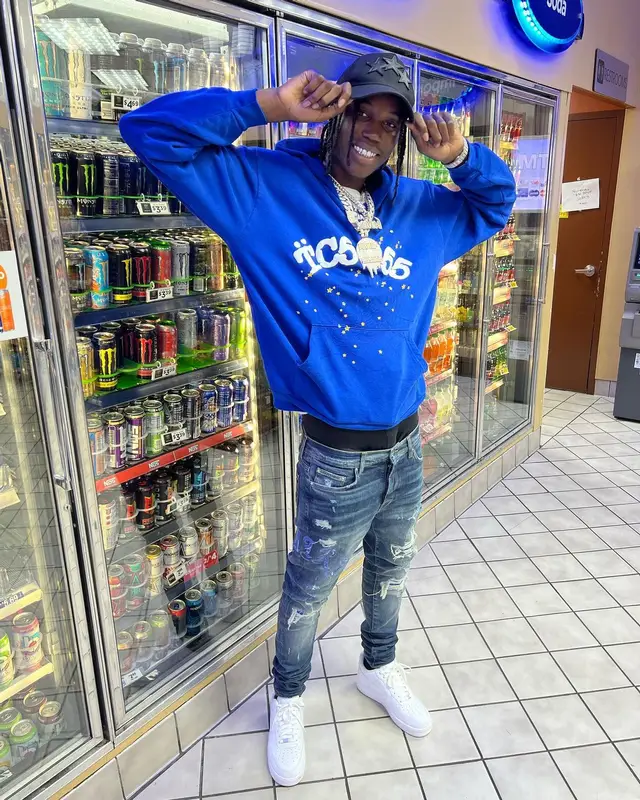 Melvoni outfit in Spider Worldwide, Nike, and Amiri, 2022
