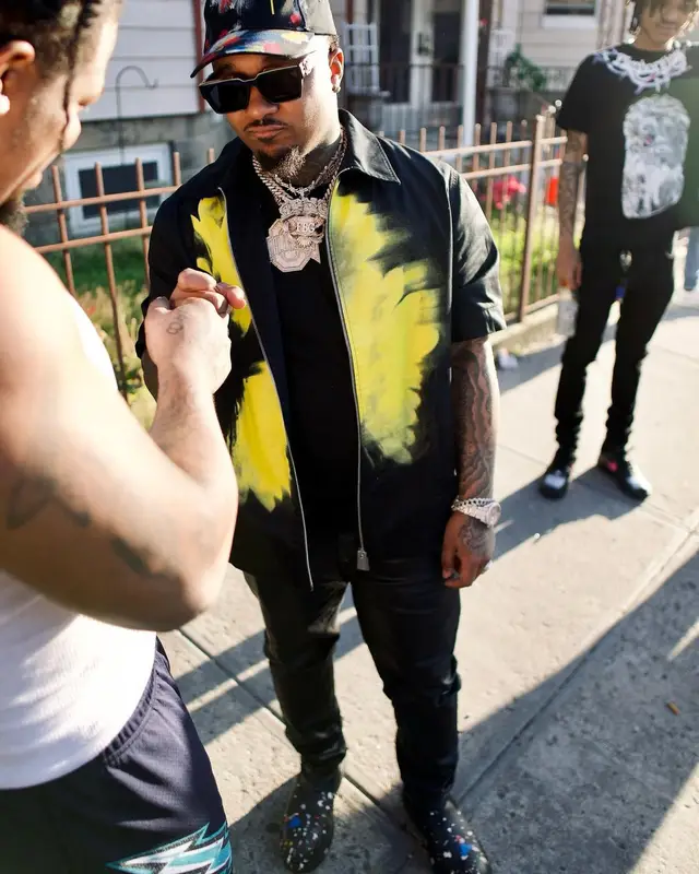 Doe Boy outfit in Alyx, Louis Vuitton, and Palm Angels, 2022