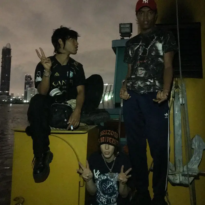 Thaiboy Digital outfit in Drain Gang, Adidas, and ’47, 2019