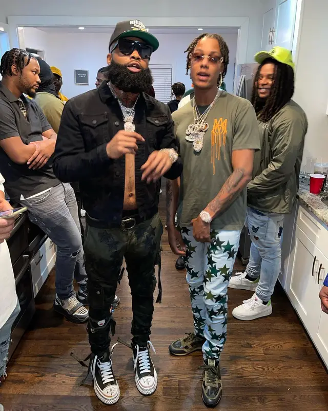 Skilla Baby outfit in Amiri, Chemist, and Cartier, 2022