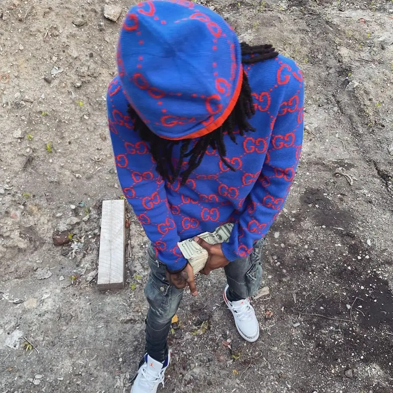 Baby Smoove outfit in Amiri, Jordan, and Gucci, 2022