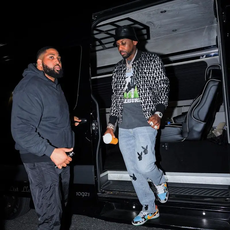 Fabolous outfit in Amiri, Pleasures, and Playboy, 2022