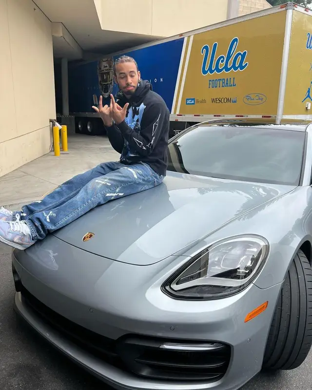 Amari Bailey outfit in Juice Wrld Merch, Olivier Rogers, and Nike, 2022