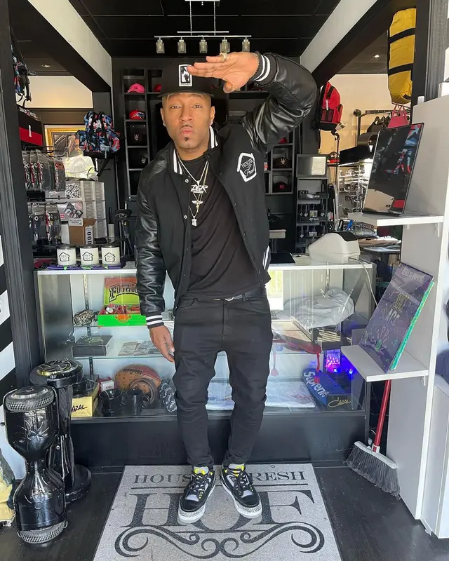 Drumma Boy outfit in Jordan, Dolce & Gabbana, and Luv4Cru Branding & Co, 2022