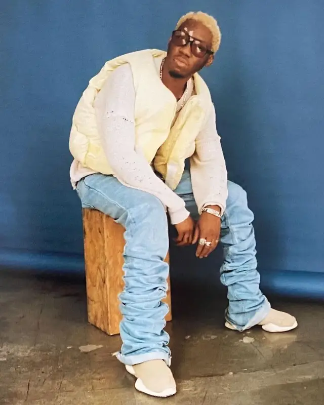 OG Maco outfit in Barriers, Adidas, and Rick Owens, 2022