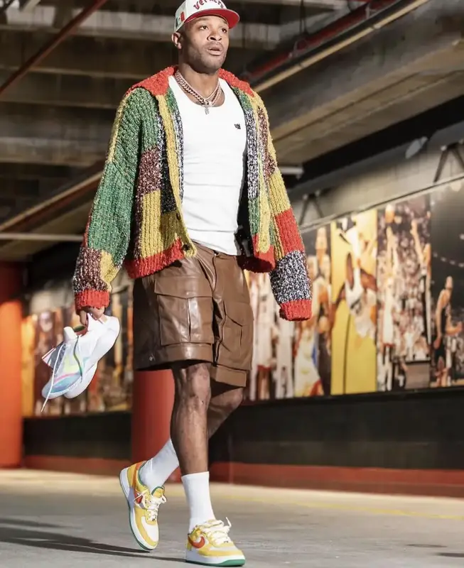 PJ Tucker outfit in JW Anderson, Tuff Crowd, and Nike, 2022