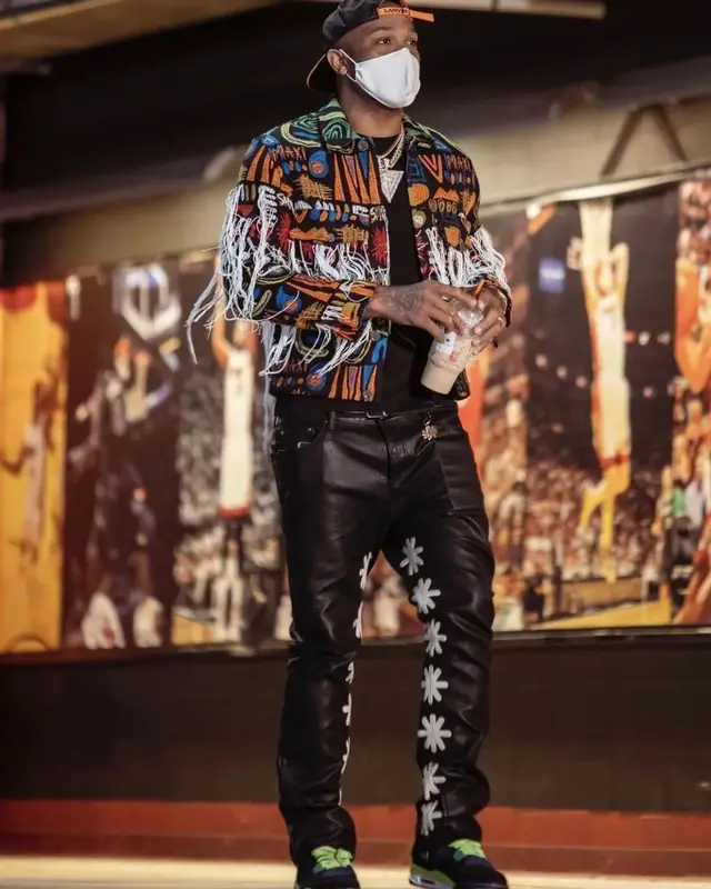 PJ Tucker outfit in Song for the Mute, Jordan, and Lanvin, 2022