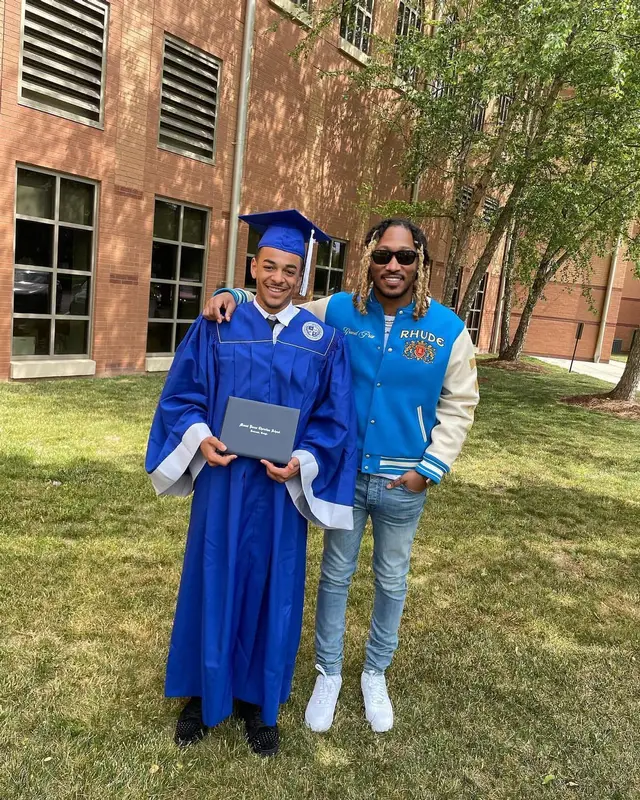Future outfit in Rhude, Amiri, and The Webster, 2022