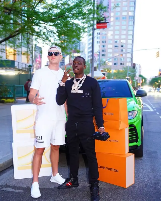Bobby Shmurda outfit in Rta and Bally, 2022