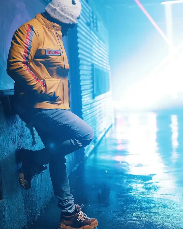 Unfoonk outfit in Metstar, Purple Brand, and Gucci, 2022