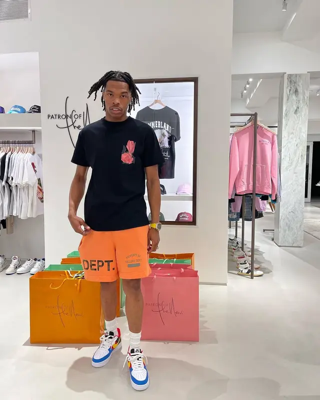 Lil Baby outfit in Soulland, Gallery Dept., and Nike, 2022