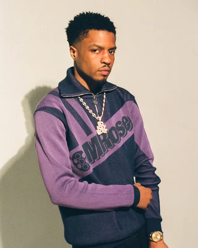 Pierre Bourne outfit in Martine Rose, Raf Simons, and Baby Brush, 2022
