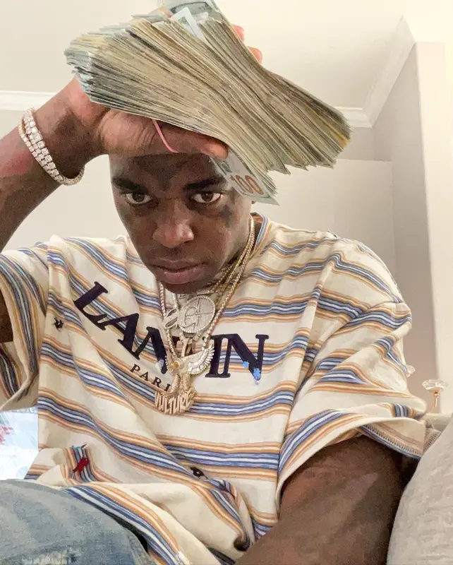 Kodak Black outfit in Lanvin, Amiri, and Gallery Dept., 2022