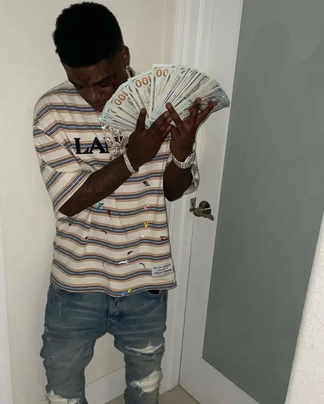 Kodak Black outfit in Lanvin, Amiri, and Gallery Dept., 2022