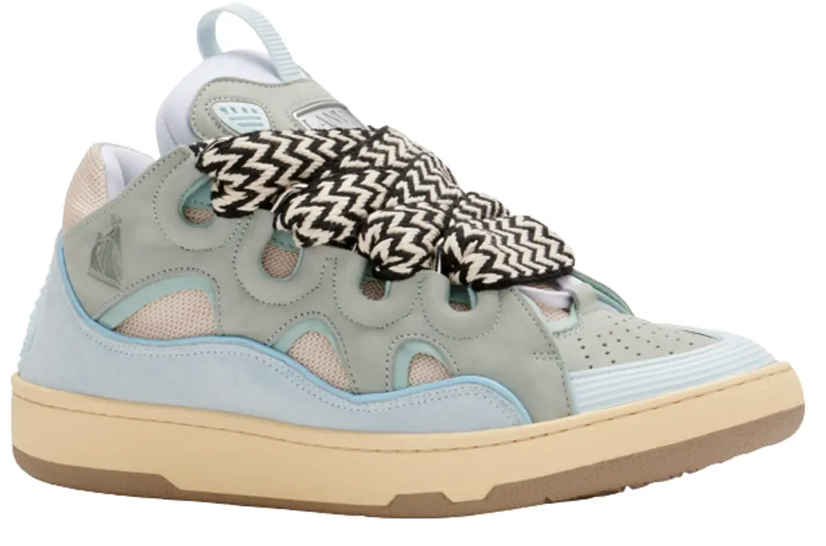 blue lanvin sneakers