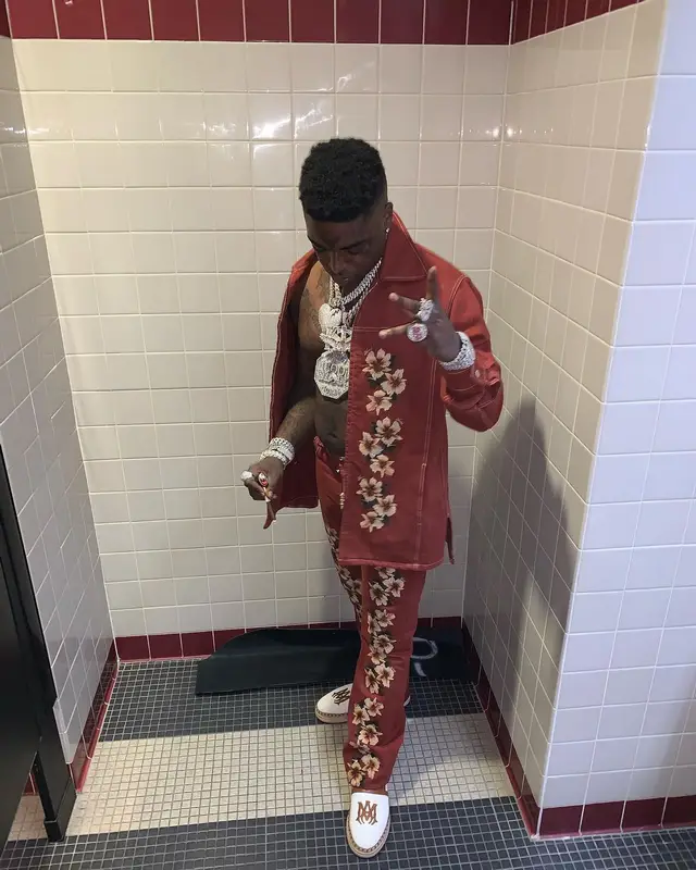 Kodak Black outfit in Amiri, 2022
