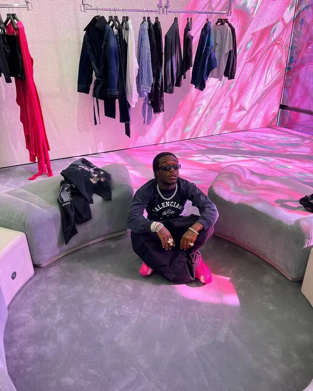 Lil Uzi Vert outfit in Balenciaga and Crocs, 2022