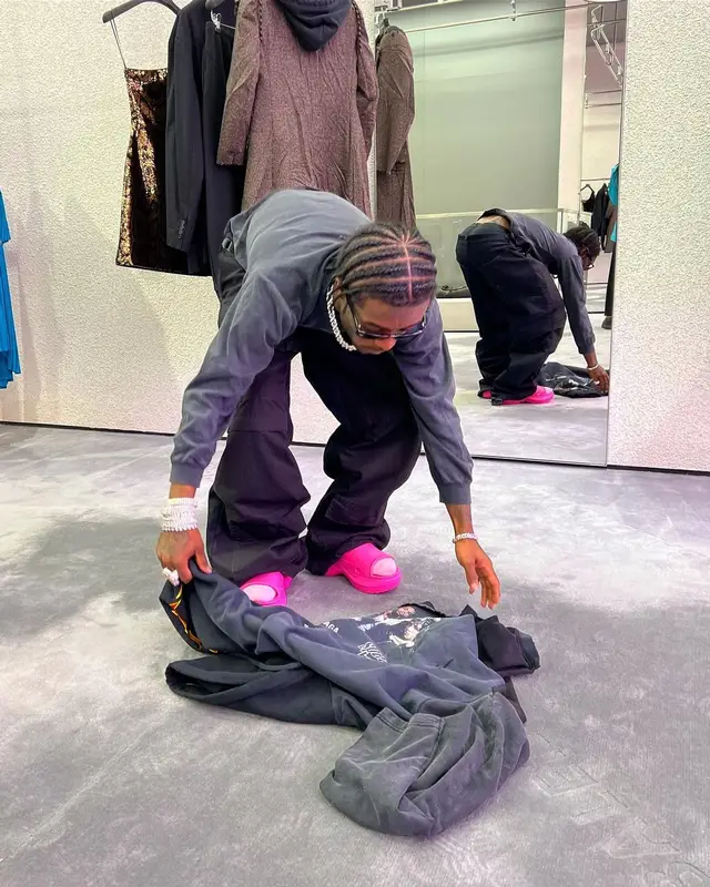 Lil Uzi Vert outfit in Balenciaga and Crocs, 2022