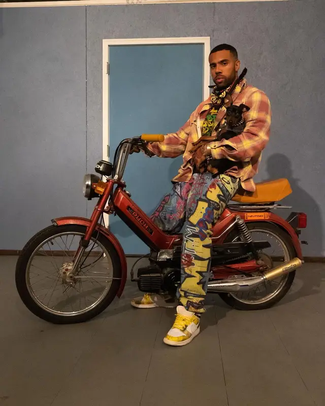 Vic Mensa outfit in Ralph Lauren, Vetements, and Nike, 2022