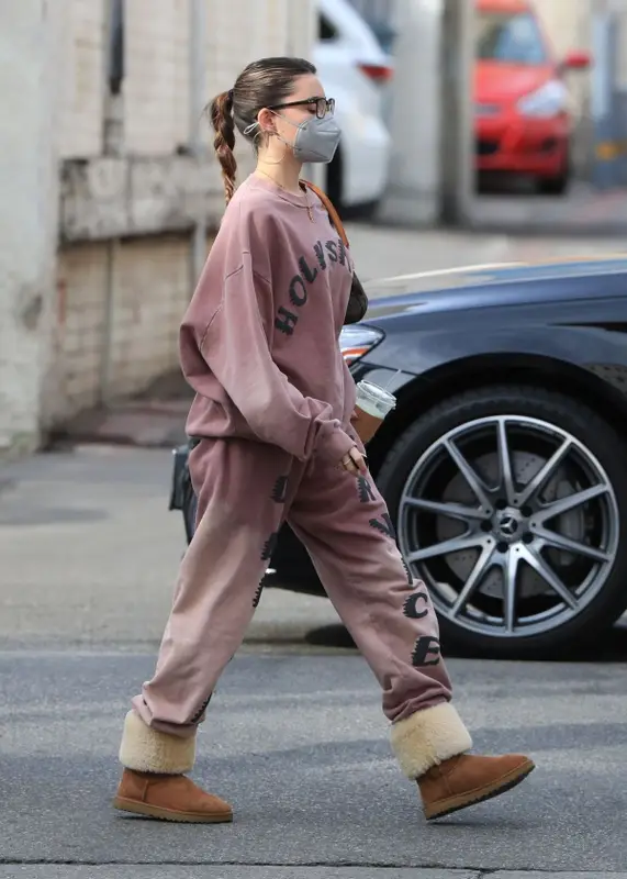 Madison Beer outfit in Kanye West Merch and Garrett Leight, 2021