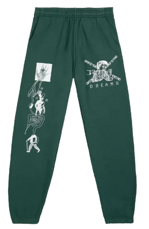 Brain Dead Dark Green Sweatpants $115